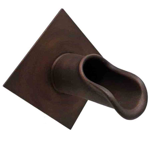 Black Oak Foundry Roman Scupper with Diamond Backplate