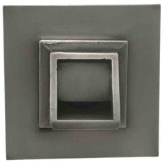 Black Oak Foundry Short Square Scupper with Square Backplate
