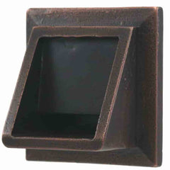Black Oak Foundry Short Square Scupper Bare Distressed Copper Finish Profile View