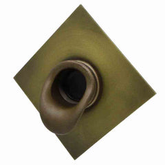Black Oak Foundry Short Scupper with Diamond Backplate Profile View