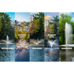 The Great Lakes Fountain by Scott Aerator Showing all Different Patterns