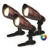 Image of Anjon RGB Color-Changing LED Fountain Light Kit - (3) 9 Watt LED Color Changing Lights 3X9WCCFKIT100-BZ 3X9WCCFKIT200-BZ
