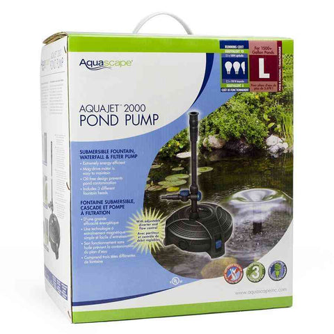 Aquascape AquaJet® 2000 Pond Pump Packaging Only  91016