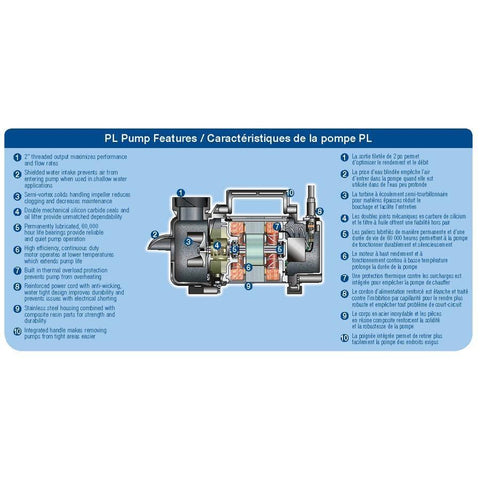 Aquascape 5-PL 5000 Solids-Handling Pond Pump Features  29976