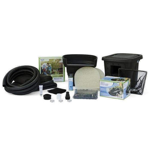 Aquascape 8 ft. x 11 ft. 1,000 Gal. Backyard Pond Kit Complete with Liner Underlayment Pump Filter and Skimmer 99765