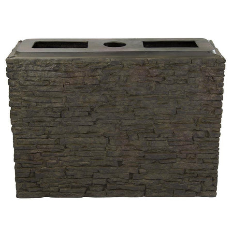 Aquascape Large Straight Stacked Slate Wall Base-Aquascape-Kinetic Water Features