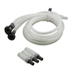 Image of Aquascape Quad-Spill Curved Stacked Slate Topper Tubing and Connectors 78286
