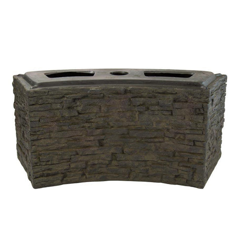Aquascape Small Curved Stacked Slate Wall Base 78283
