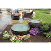 Image of Aquascape Spillway Bowl and Basin Fountain Kit Operating in a Garden Model 58087