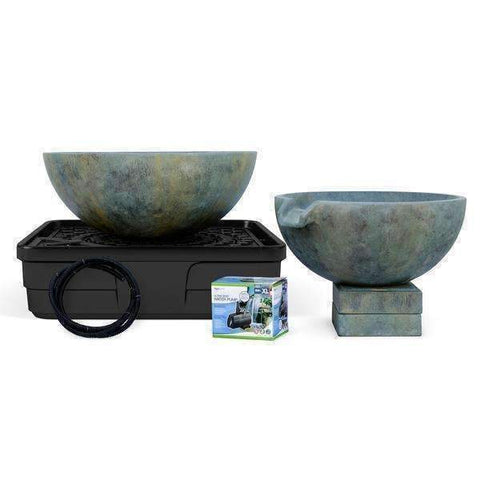 Aquascape Spillway Bowl and Basin Fountain Kit Complete with Tubing Pump and Basin Model 58087