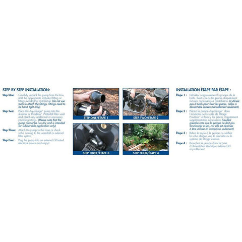 Aquascape AquaSurge® 3000 Pond Pump 91018 Installation Guide