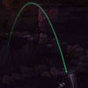 Image of EasyPro Arching Laminar Flow Stream Fountain with Multi-Color LED and Remote Control ELN75 Sample Installation with Green Light