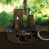 Image of Atlantic 32" Fountain Basin Model For Decorative Fountains Sample Installation with Mongolian Basalt FB3200