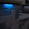 Image of Atlantic Color Changing Hardscape Light - 6 inch - 2 Watt with Inficolor Connector Sample Installation Blue Light CCHL6