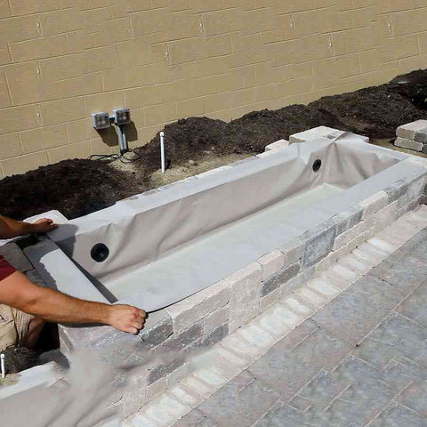Atlantic Flexible Fountain Basin - 4, 6, 8 Feet For Fountains Sample Installation