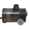 Image of Atlantic Water Gardens Mag Drive Fountain Pump 200GPH FP200 Showing Actual Size with a Coin