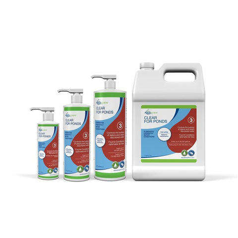 Aquascape Clear for Ponds - 1 gal / 3.78 L Water Treatments 96068 with Other Sizes of Bottles
