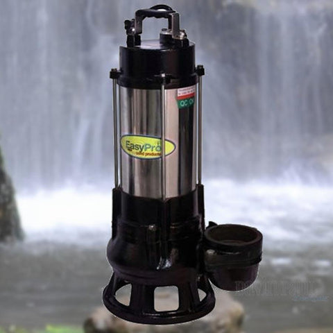 EasyPro 8000 GPH 115 Volt TB High Head Series Submersible Pump TB8000 with Waterfall as Background