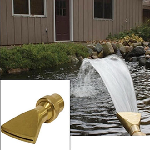 EasyPro Bronze Narrow Fan Jet Nozzle - 1" Inlet FJ1N Sample Spray Pattern