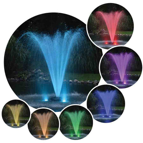 EasyPro Color Changing Fountain Light Kits 2 RGBW With 100' Cord RGB2-100 Sample Installation Light