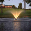 Image of EasyPro Color Changing Fountain Light Kits 2 RGBW With 100' Cord RGB2-100 Sample Installation Yellow Light