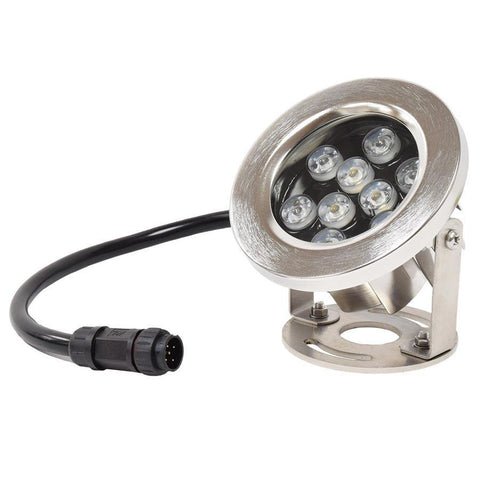 EasyPro RGBW LED Stainless Steel fixture w/ pigtail quick connect RGB9PL