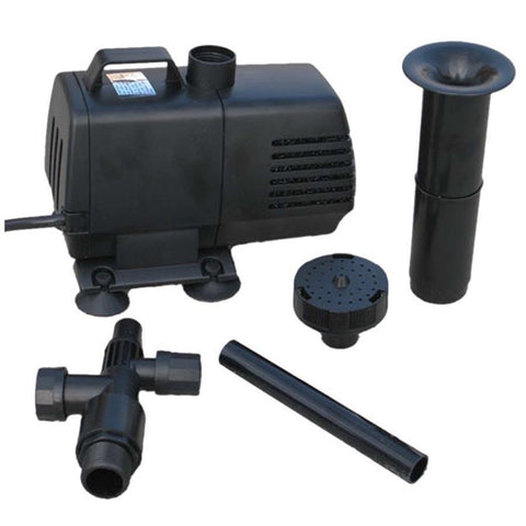 EasyPro Submersible Magnetic Drive Pump 200 GPH EP200 Complete with Pump Nozzle and Adapters