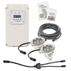 Image of EasyPro Warm White LED Stainless Steel Light Kits for Fountains WFL2 with Controller 2-Way Splitter and 2 lights