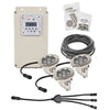 Image of EasyPro Warm White LED Stainless Steel Light Kits for Fountains WFL3 with Controller 3-Way Splitter and 3 Lights