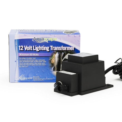 Aquascape Garden and Pond 60-Watt 12V Quick-Connect Transformer 98486 with Box Behind