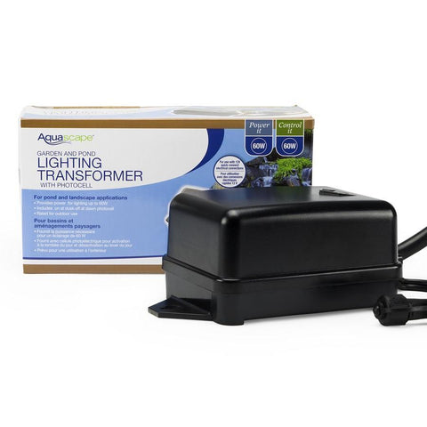Aquascape Garden and Pond 60-Watt Transformer with Photocell 99070 with Box Behind
