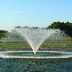 Kasco 1HP Aerating Fountain 4400VFX with V-Shape Pattern Operating in a Pond 115V/230V