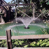 Image of Kasco 1/2HP Aerating Fountain 2400VFX  Operating in a Pond with V-Shape Pattern