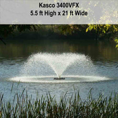 Kasco 3/4 HP 3400VFX Aerating Fountain in 120V and 240V