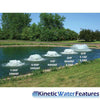 Image of Kasco Surface Aerators Working in a Pond Shown as a Group from 1/2HP to 5HP