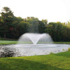 Image of Kasco 3-Phase 5HP Aerating Fountain 5.3VFX 230V Operating in a Pond with Trees at the Back