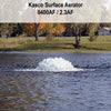 Image of Kasco 2HP Surface Aerator 8400AF 230V Operating in  a Pond with Trees at the Back