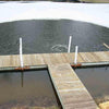 Image of Kasco De-Icer Operating in Icy water in a Dock