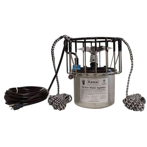 Kasco 1/2HP De-Icer 2400D 115V with Electrical Cord and Mooring Ropes