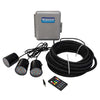 Image of Kasco Set of 3 Color Changing LED Lights RGB Complete with Stereo Jack Remote Control Electrical Cord and Control Panel