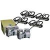 Image of Kasco Robust Aire Sub Surface Aeration System  RA4 Complete with 2 Compressors Weighted Tubing  4 Diffuser Assembly Kit with Stainless Steel Mount and Ground Cabinet