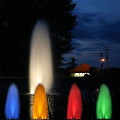 Kasco White LED Composite Fountain Lights with Colored Lenses