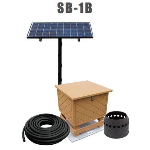 Keeton Solaer® 1.1 Solar Lake Bed Aeration SB-1.1 SB-1.1+ Complete with Solar Panel Cabinet Tubing and Diffuser