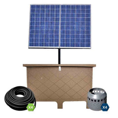 Keeton Solaer® 2.4 Solar Lake Bed Aeration SB-2.4 SB-2.4+ Solar Panel Cabinet 4 Tubing and 4 Diffusers