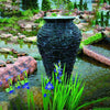 Image of Aquascape Large Stacked Slate Urn Decorative Water Feature Sample Installation 98940