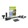 Image of Aquascape Large Ultra Pump Fountain Head Kit Showing 3 Nozzles Extenders and Packaging 91046