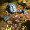Image of Aquascape Man in Barrel Spitter 78315 Pond Decoration Sample Installation
