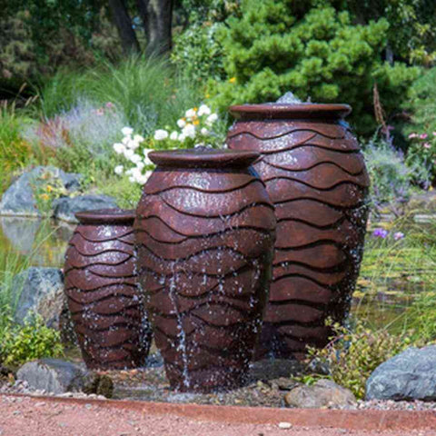 Aquascape Medium Scalloped Urn Landscape Fountain Kit 78270 Sample Installation