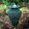 Image of Aquascape Medium Stacked Slate Urn Sample Installation 78207