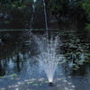 Image of Oase 1/4 HP Floating Fountain With Lights Sample Installation in a Pond 45383
